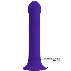 PRETTY LOVE - MURRAY YOUTH VIBRATING DILDO  RECHARGEABLE VIOLET